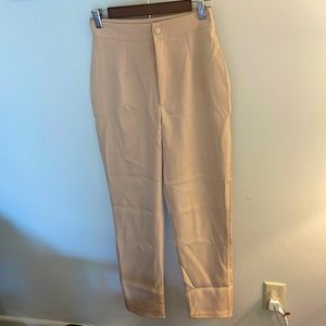 Tan tailored Missguided pants